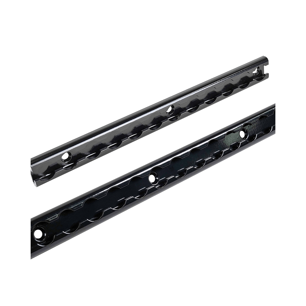L-Track อะลูมิเนียมเคลือบอะโนไดซ์สีดำ 72'