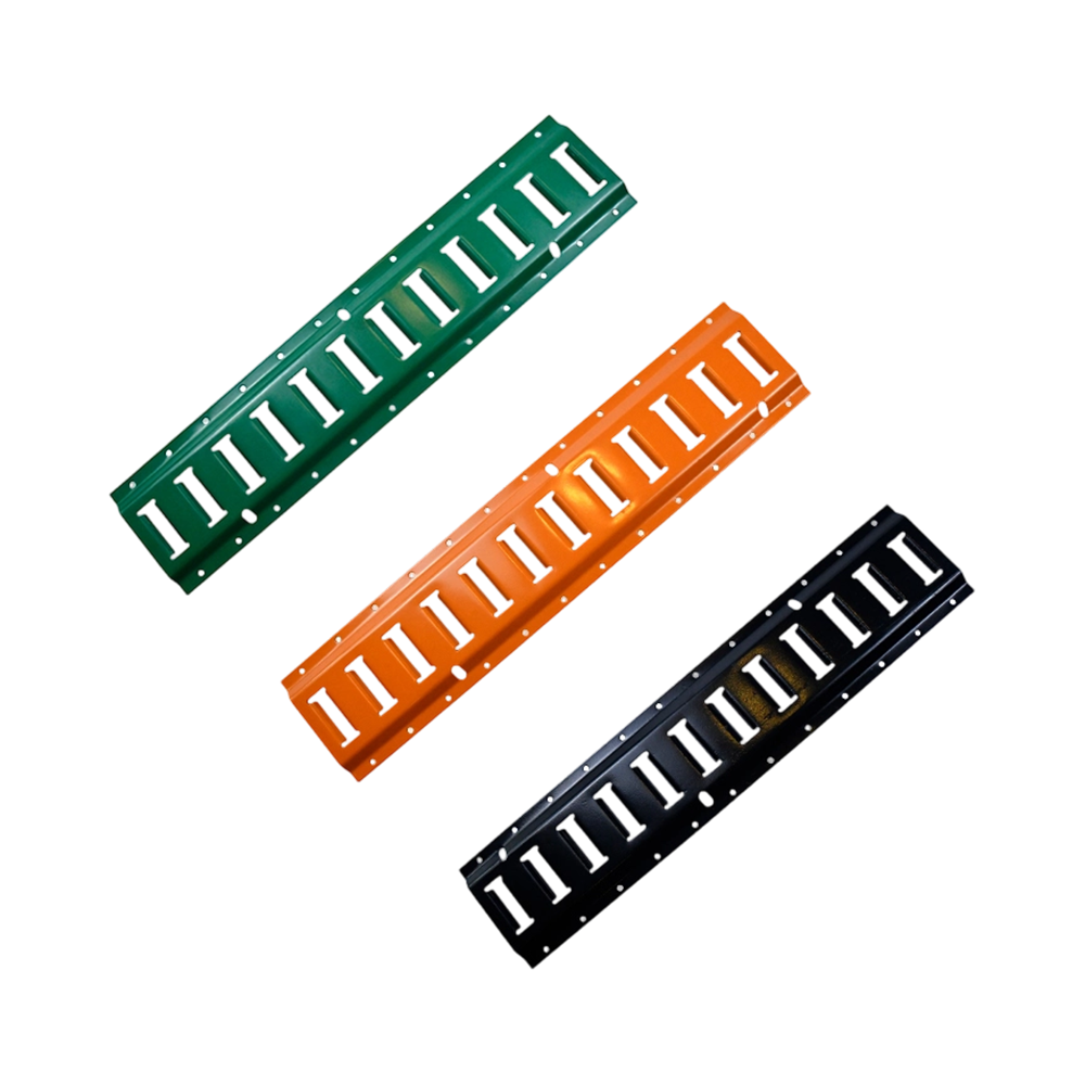 เหล็กเคลือบผงสีแนวนอน Bolt-On E Track Tie Down Rail ในรถพ่วงและรถบรรทุก