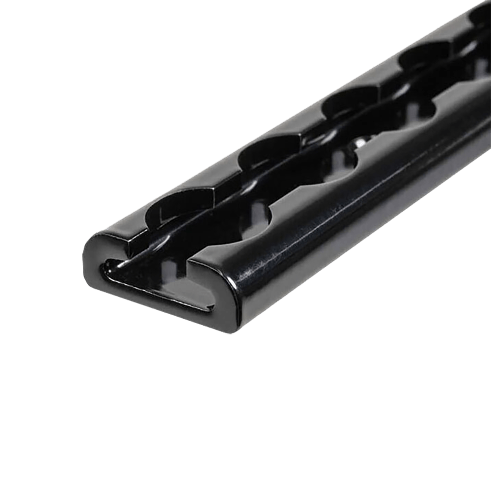 L-Track อะลูมิเนียมเคลือบอะโนไดซ์สีดำ 72'