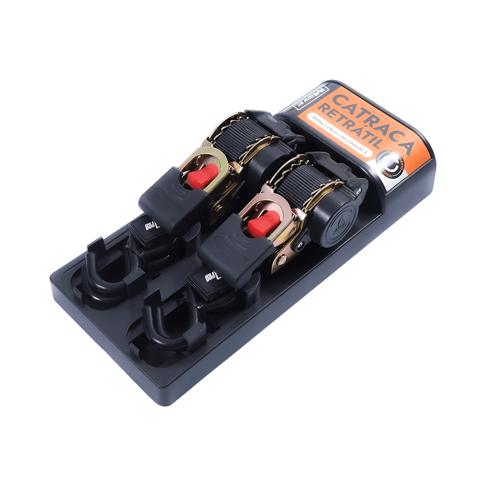 Cargo Lashing Strap Belt สายรัดโพลีเอสเตอร์ชุดผูกวงล้ออัตโนมัติ