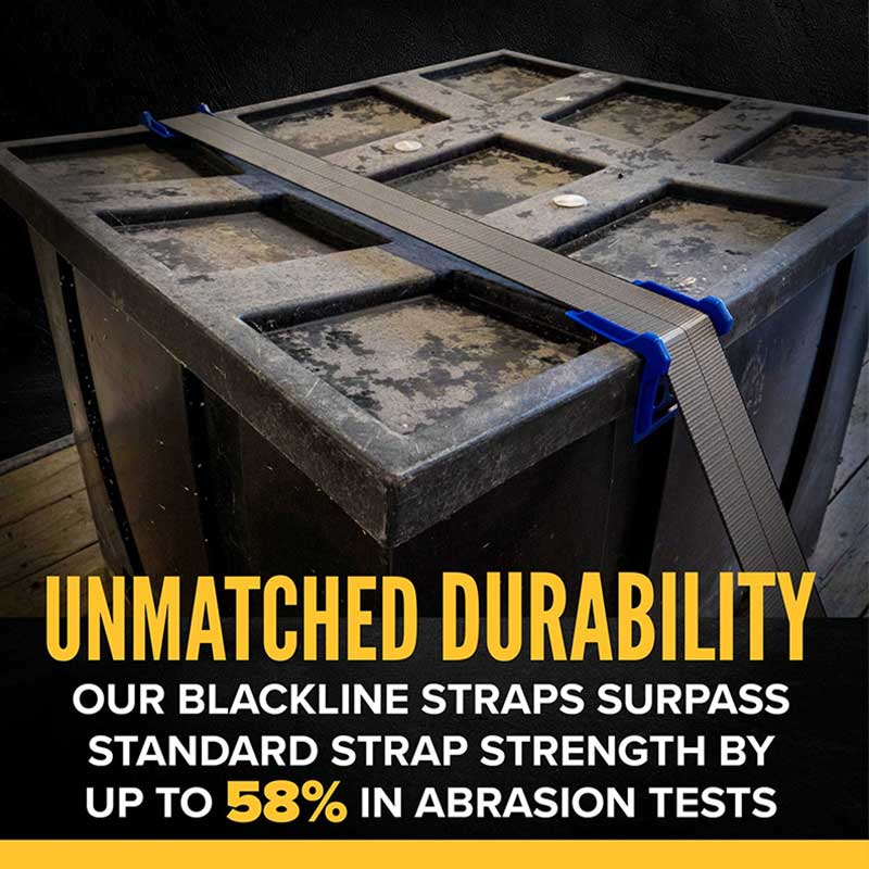 Blackline 2' X 30' สายรัดวงล้ออุตสาหกรรมหนักพร้อมส่วนต่อขยายโซ่