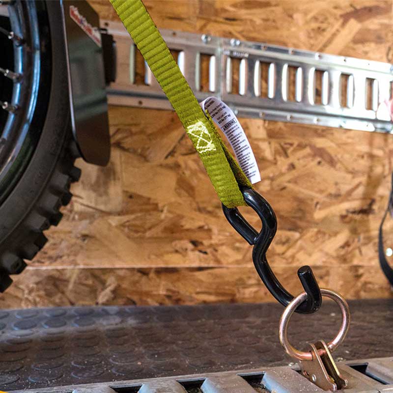การปรับแต่งจากโรงงาน 1 '' X 15' สายพานเฆี่ยนบรรทุกสินค้าพร้อม S-Hook