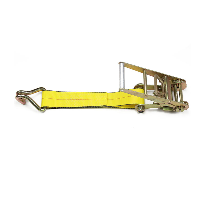 สายรัดโพลีเอสเตอร์แรงดึงสูง 3 นิ้ว Cargo Ratchet Tie Down Strap