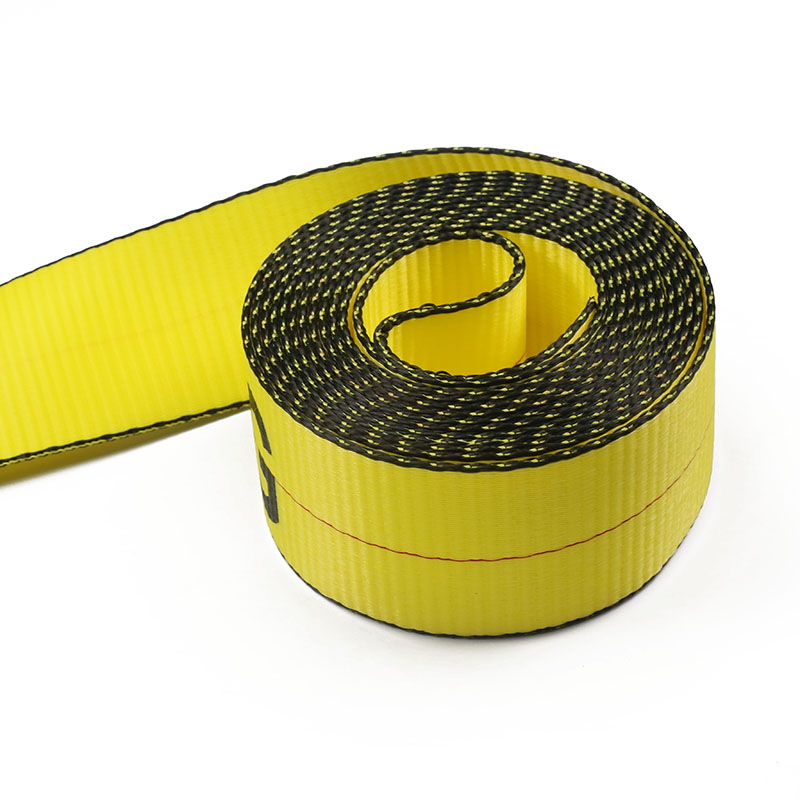 สายรัดโพลีเอสเตอร์แรงดึงสูง 3 นิ้ว Cargo Ratchet Tie Down Strap