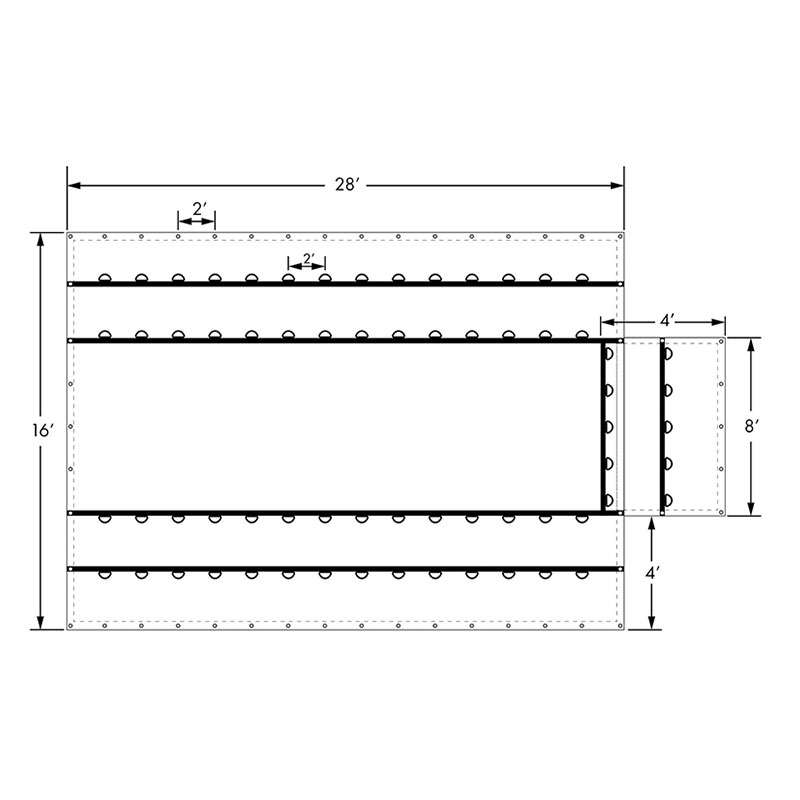 วัสดุปิดผิวประสิทธิภาพสูงโดยเฉพาะ Heavy Duty Lumber Black Tarp