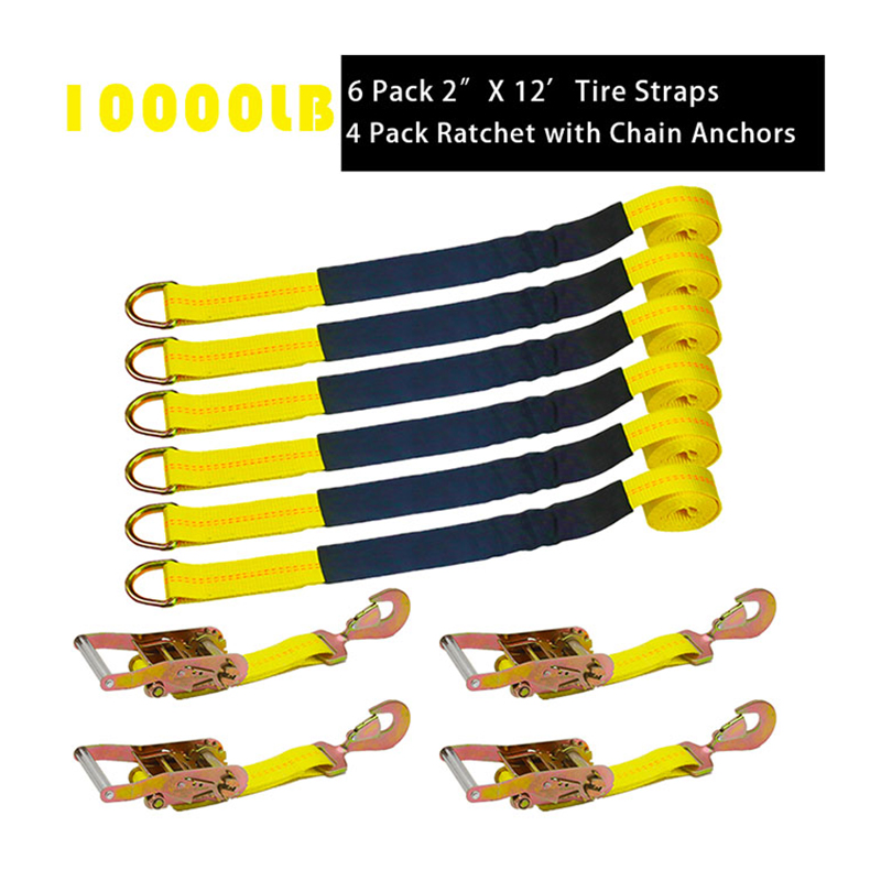 สายรัดล้อยาง 10,000lbs Axle Straps Tie Downs