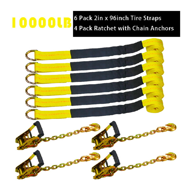 สายรัดยกล้อ สายรัด Lasso 10,000 ปอนด์พร้อมโซ่