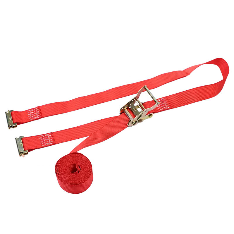 สายรัดเฟืองล้อ E-Track สีแดงขนาด 2'' X 12'