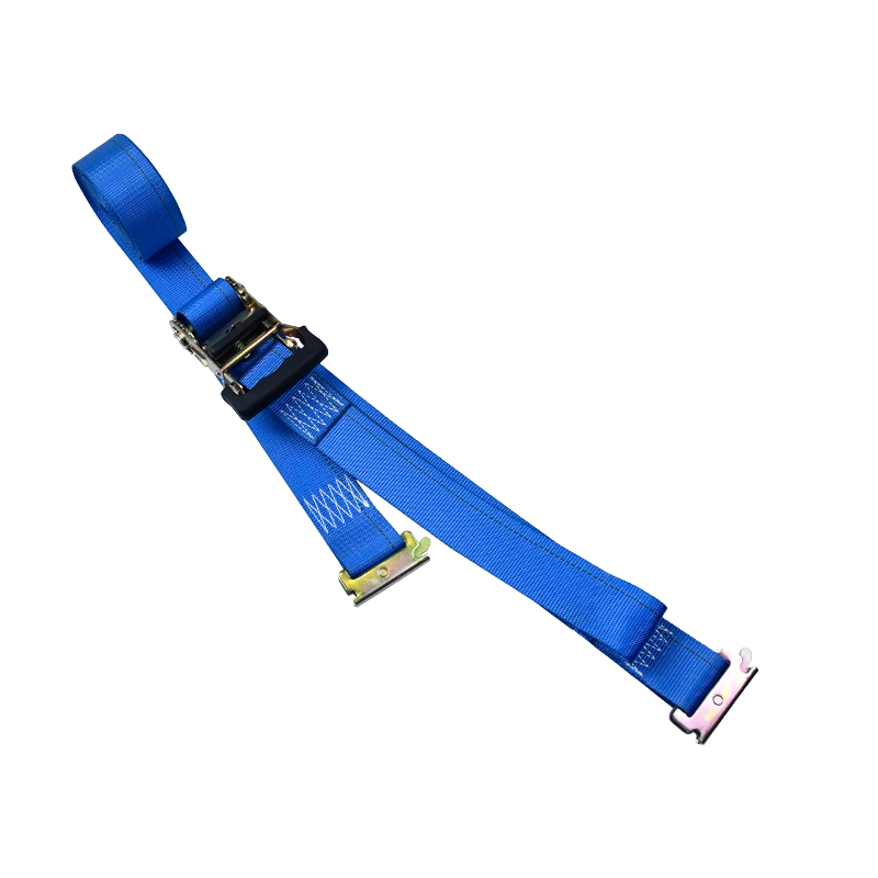 สายรัดเฟืองล้อ E-Track แบบปลายคงที่ขนาด 2'' X 12' มาตรฐาน 4'