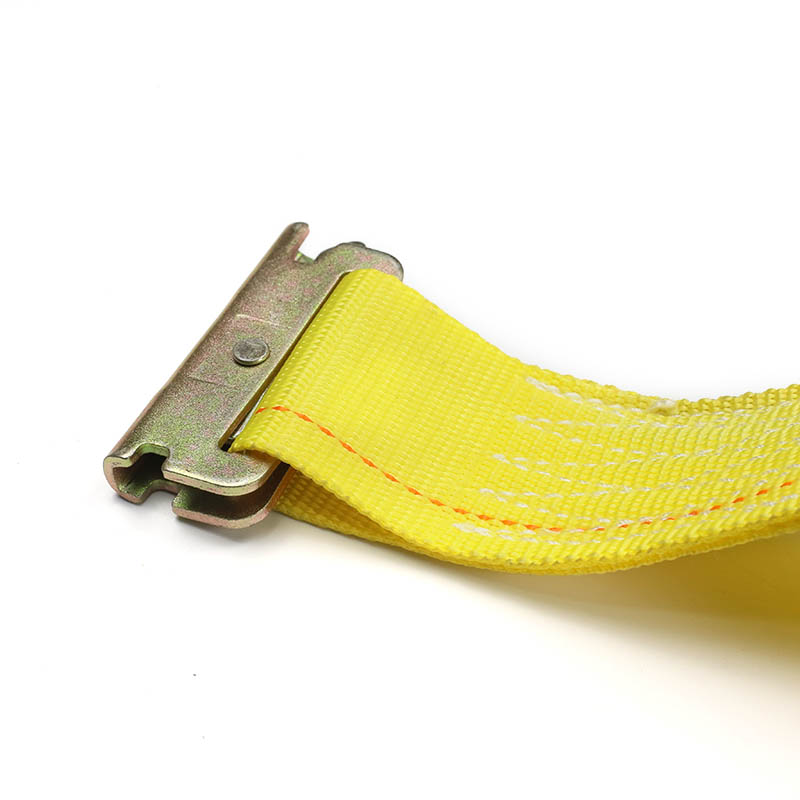 สายรัดวงล้อ E-Track ขนาด 2 นิ้ว สีฟ้าเหลือง