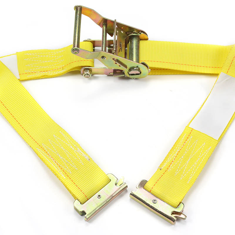 สายรัดวงล้อ E-Track ขนาด 2 นิ้ว สีฟ้าเหลือง